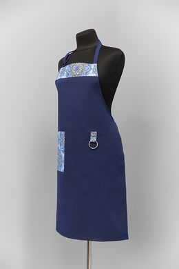 Фартух синій Орнамент Horeca (УМД-FH-0017)