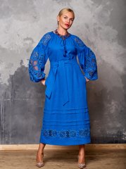Платье “Ришелье” синее (AM-1780)