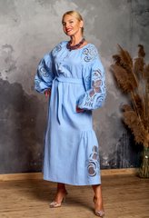 Сукня “Рішельє” блакитна (AM-1100), S
