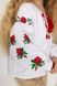 Вишиванка для дівчинки "Трояндочка" з червоною вишивкою (mrg-rd215-8888), 116, бязь