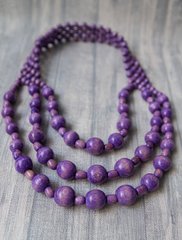 Красивые фиолетовые бусы для девочек и женщин (OS-0480)