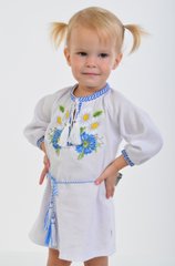 Вышитое платье для девочки "Волошкові мрії 3" (PLd-101-017-O), 80