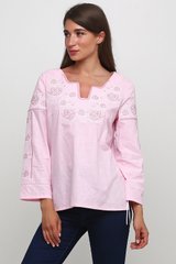Вишита рожева сорочка жіноча (М-230-10), 44