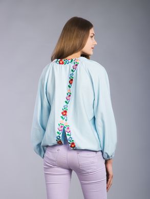 Неймовірно красива жіноча вишита блузка (gbv-38-01), 40, домоткане полотно, льон