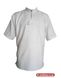 Вышитая тенниска мужская - ручная вышивка белым по белому (GNM-00012), 42, хлопок