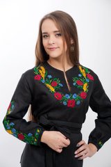 Вышитая женская блуза яркая "Цветочное поле" (chk-7001), 40