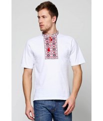 Вышитая мужская футболка крестиком «Ромбы» (М-614), S