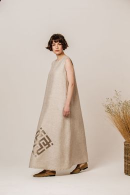 Платье женское Сварга (SVR-8383), 36, лен