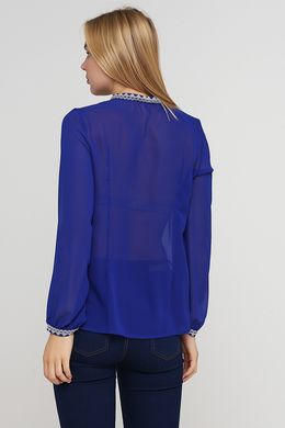 Вишита синя сорочка жіноча (М-236), 46