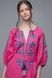 ЖІНОЧА ВИШИТА СУКНЯ PINK UKR-4229, L | 48, льон