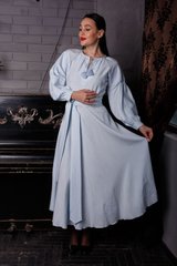 Неймовірно красива жіноча сукня з вишивкою (gpv-124-01), 40, льон, тіар