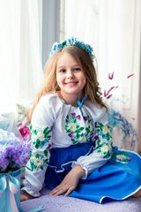 Костюм с красивой вышивкой для девочки (OS-0315), 2 года, габардин