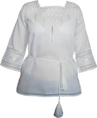 Вышитая сорочка женская Слобожанская - ручная вышивка (GNM-00283), 42, шелк
