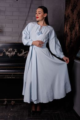 Неймовірно красива жіноча сукня з вишивкою (gpv-124-01), 40, льон, тіар