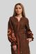 Жіноча вишита сукня Brown 1 UKR-4173, 48, льон