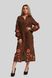 Жіноча вишита сукня Brown 1 UKR-4173, 48, льон
