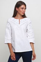Вишита білая сорочка жіноча (М-232-16), 46