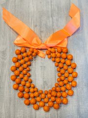 Буси помаранчеві ручної роботи для дівчат та жінок (OS-4911)