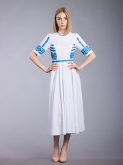 Жіноча вишита сукня хрестиком (gpv-64-01), 40, льон, тіар