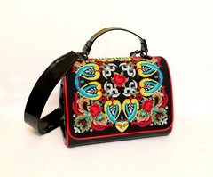 Красива жіноча сумка ручної роботи із натуральної шкіри “Ліка” (AM-1025)
