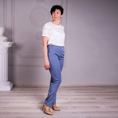 Жіночи брюки Саліна сіро-блакитні (SZ-3835), 46