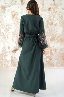 Вишите жіноче смарагдове плаття Натхнення (PL-050-087-Ks), 40