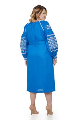 Женское синее платье Мавка (СЖ-81 д/р миди), 42