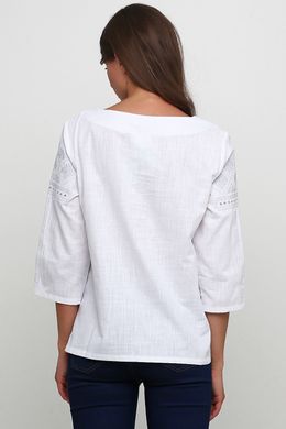Вишита білая сорочка жіноча (М-232-16), 46