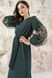 Вишите жіноче смарагдове плаття Натхнення (PL-050-087-Ks), 40