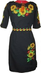 Вишивана сукня з яскравими квітами (GNM-00345), 42