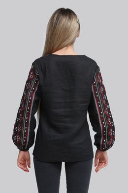Жіноча вишиванка блуза Black UKR-5191, 42