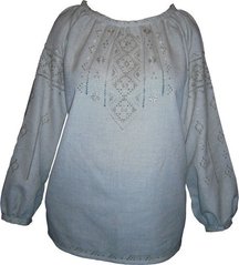 Вышитая сорочка женская Лен - ручная вышивка (GNM-00036), 42