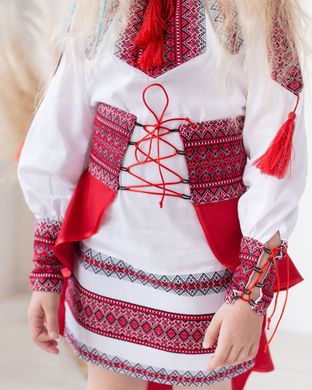 Традиційний костюм для дівчинки "Україночка" (mrg-ksd093-8888), 98, бавовна; габардин
