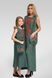 Вишита сукня вишиванка для дівчинки без рукавів Green UKR-0217, 152, льон
