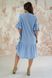 Вишите жіноче блакитне плаття Квіткове полум'я (PL-001-084-L), 42
