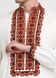 Багата вишиванка в традиційному стилі з геометричним орнаментом для чоловіків (chsv-38-01), 40, льон