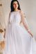 Вишита біла сукня жіноча (D-141-01), 40, тіар, євро-сітка, кружево