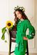 Вышитое зеленое платье Бохо для девочки (OS-0052), 5 лет, габардин