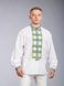 Неймовірно красива і стильна чоловіча сорочка білого кольору (chsv-63-01), 40, льон