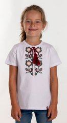 Вышитая футболка для девочки (FM-6019), 152, хлопок