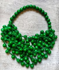 Зелені буси ручної роботи для дівчат та жінок (OS-3102)