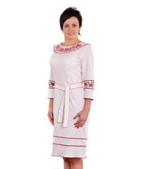 Гарна біла сукня з ажурною вишивкою «Чарівність» (М-1014), 44-46