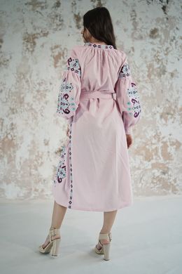 Рожева сукня Врода з вишивкою для жінок (PL-036-179-L), 42