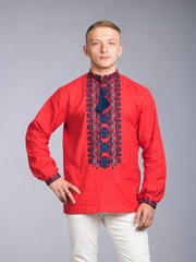 Красива стильна чоловіча сорочка з довгими рукавами (chsv-65-01), 40, льон
