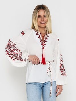 Вишиванка "Квітучий сад" (NB-1017.1-R), 42, штапель