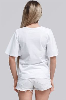 Жіноча футболка White 1-1 UKR-6204, XL, трикотаж