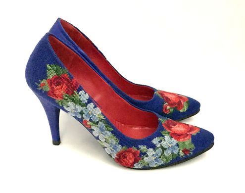 Стильні жіночі туфлі із натуральної шкіри "Ніжні троянди" (AM-1087), 36