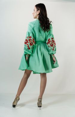 Вышитое красивое зеленое платье Колорит для женщин (PL-122-173-L), 42