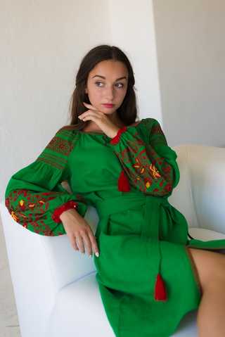 Льняные вышитые платья – купить платье-вышиванку изо льна в Киеве, Украине