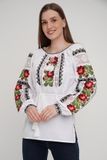 Жіноча вишиванка GNM-02925, 42, домоткане полотно